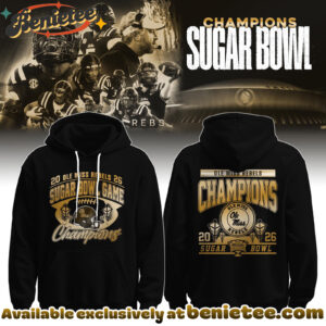 OMR 2026 Allstate Sugar Bowl Champions Hoodie Limited Edition Black Hoodie