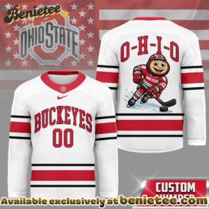 Ohio State Buckeyes Premium NCAA Game Day Hockey Jersey - Ver 2