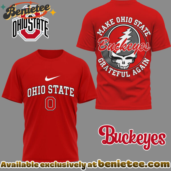 Ohio State Buckeyes Premium NCAA Grateful Game Day 3D Shirt Hoodie - Ver 2