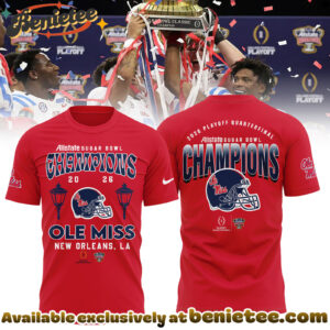 Ole Miss Rebels 2026 Sugar Bowl Champions Limited Edition Shirt - Ver 2