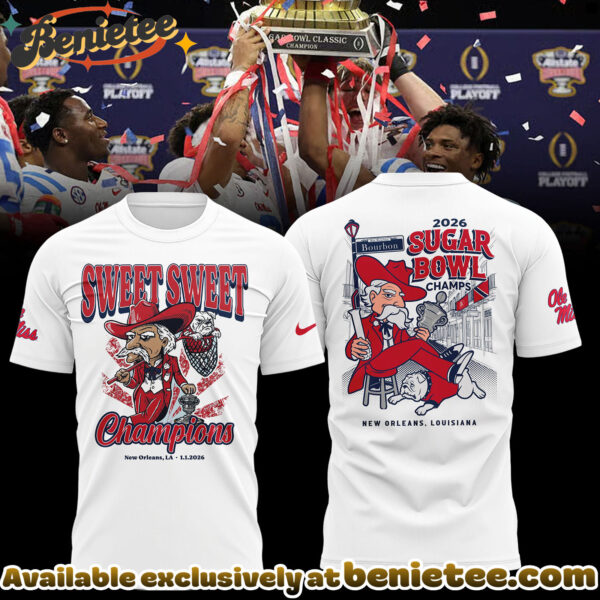 Ole Miss Rebels 2026 Sugar Bowl Champions Limited Edition Shirt - Ver 4
