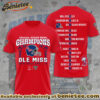 Ole Miss Rebels Football 3D Apparel Hoodie - Ver 11