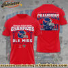 Ole Miss Rebels Football 3D Apparel Hoodie - Ver 8