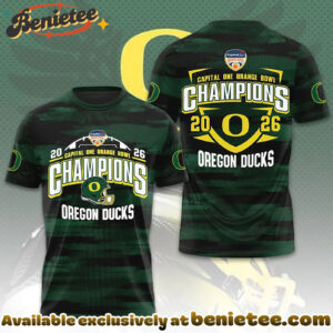 Oregon Ducks Football 3D Apparel Hoodie