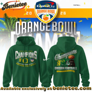 Oregon Ducks Orange Bowl Champions 2026 Hoodie - Ver 2