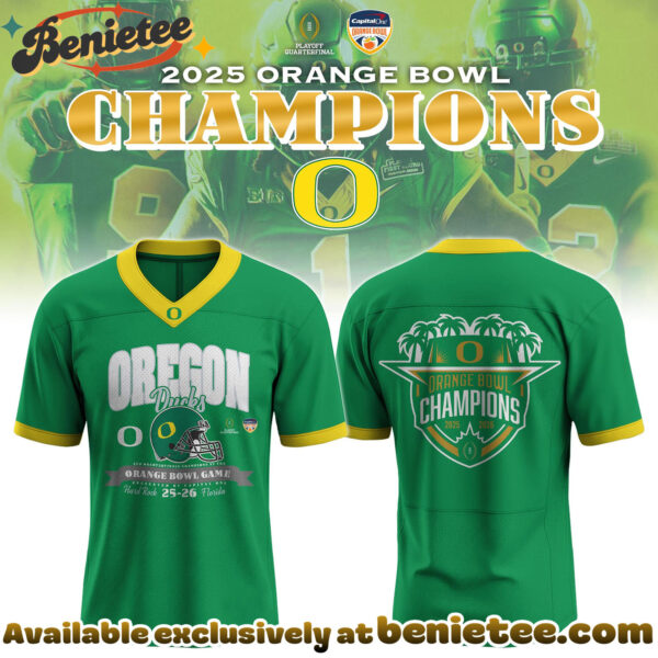 Oregon Football x Orange Bowl Champions Football Jersey