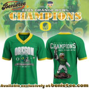 Oregon Football x Orange Bowl Champions Football Jersey Ver 1