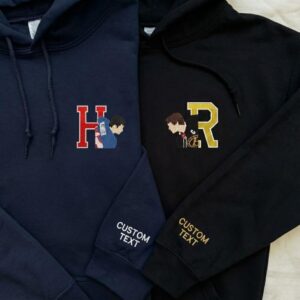 Embroidered HR Sweatshirt, Embroidered Team Hollanov Crewneck, Hockey Romance Unisex LGBT Hockey Fan Gift Hoodie