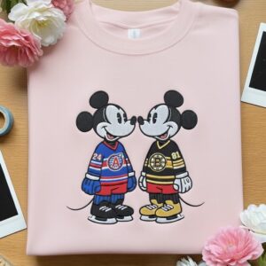 EMBROIDERED Heated Rivalry Mickey Sweatshirt, Disney Hollanov Sweatshirt, Mickey Hollander Rozanov Sweater, Disney Hockey Romance Shirt