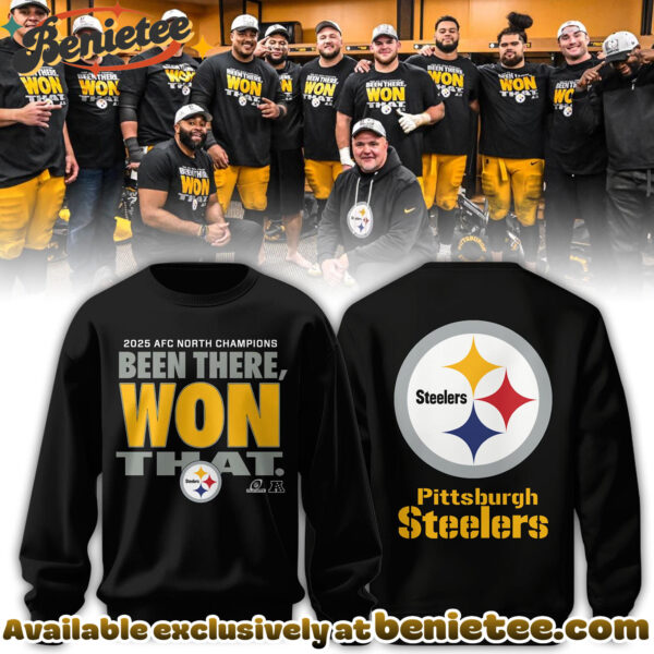 PIT 202526 AFC North Champions Sweatshirt Been There Won That Limited Edition