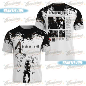 Vintage Biohazard Resident Evil 3D Shirt, Biohazard Resident Bootleg Shirt, Evil Leon Kennedy Tee, Retro Resident Evil Shirt Gift For Fan