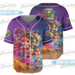 Retro Super Mario Baseball Jersey, Mario Family Shirt, Super Mario Matching Jersey, Mario and Friends Shirts, Super Mario Birthday Party Tee