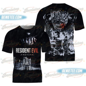 Resident Evil 4 3D Shirt, Leon Kennedy Tee, Vintage RE4 Remake Graphic, Biohazard Horror Game Shirt