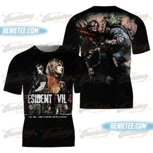 Resident Evil Movie 3D Tee, Resident Evil 4 Vintage Homage Bundle Shirt