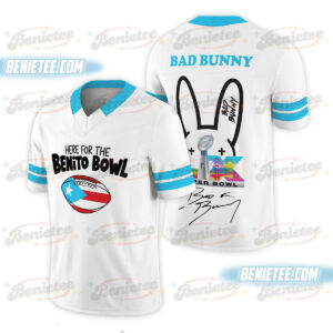 Bad Bunny Super Bowl 2026 Football Jersey, Benito Bowl Vintage Streetwear, Puerto Rico Aesthetic