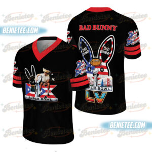 Puerto Rico Team Jersey,Benito 94 Football Jersey, Custom Name Benito Bowl Shirt,Bad Bunny LX Shirt,Mesh Jersey