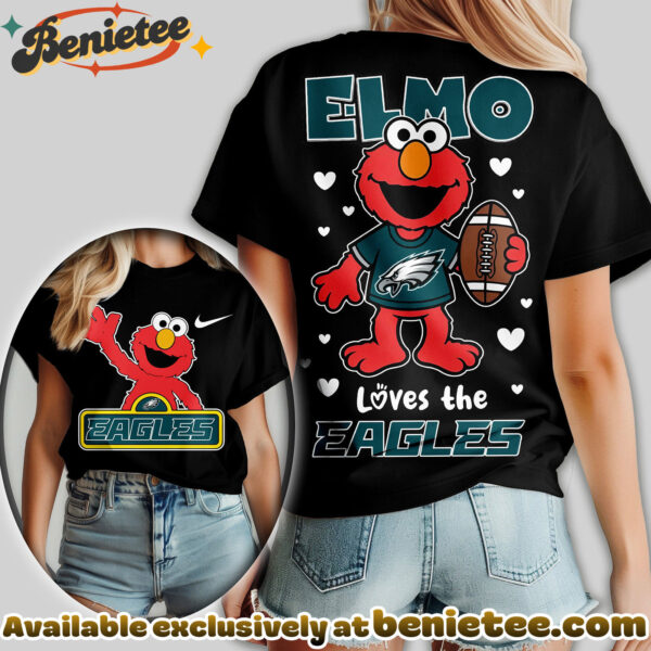 Philadelphia Eagles Premium NFL Elmo Fan 3D Shirt