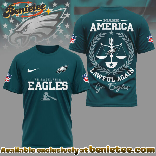 Philadelphia Eagles Premium NFL Make America Lawful Again 3D Shirt