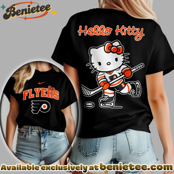 Philadelphia Flyers Premium NHL Hello Kitty Womens Shirt