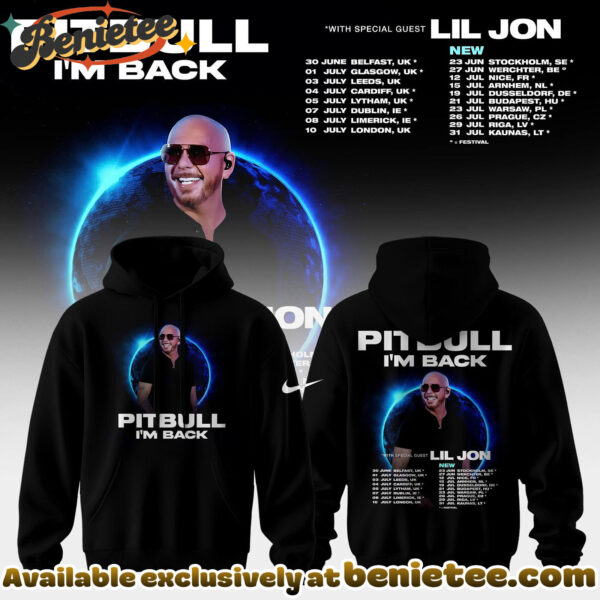 Pitbull - Im Back Tour 2026 Limited Edition Hoodie - Ver 3