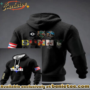 Pittsburgh Steelers Bad Bunny Album Waffle Hoodie