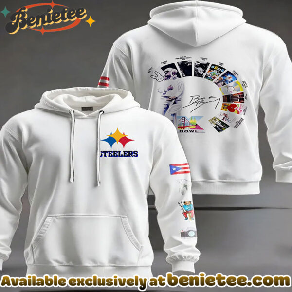 Pittsburgh Steelers Bad Bunny Discography Hoodie - Ver 2