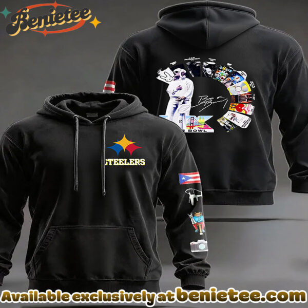 Pittsburgh Steelers Bad Bunny Discography Hoodie