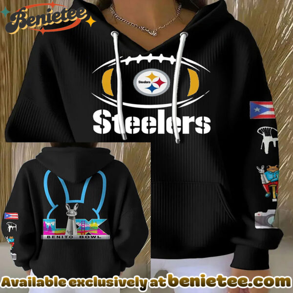 Pittsburgh Steelers Football Logo Benito Bowl Hoodie - Ver 2