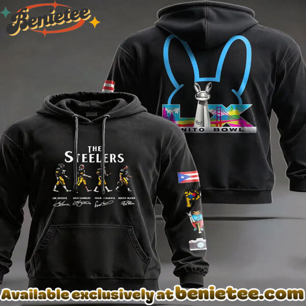 Pittsburgh Steelers Legends Abbey Road Style Hoodie