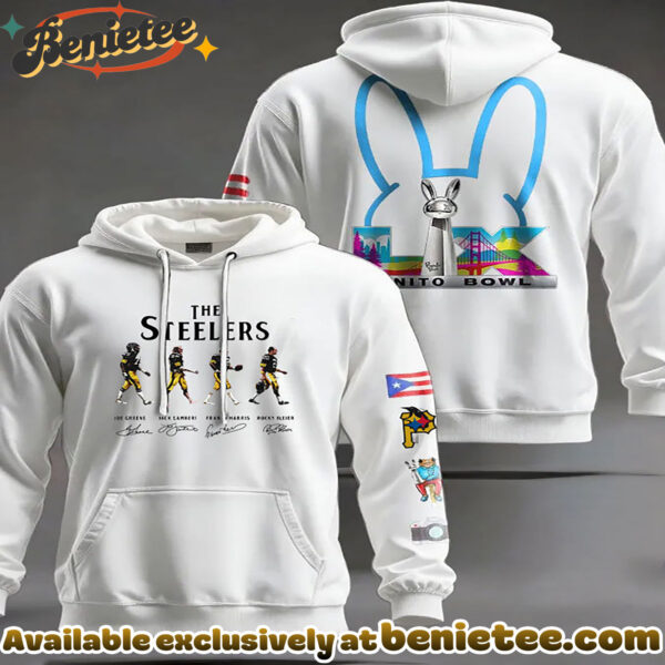 Pittsburgh Steelers Legends Abbey Road Style Hoodie - Ver 2