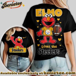 Pittsburgh Steelers Premium NFL Elmo Fan 3D Shirt