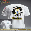 Pittsburgh Steelers Ripped Logo Graphic T-Shirt - Ver 2