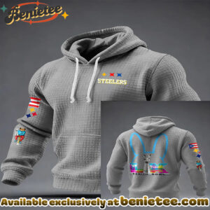 Pittsburgh Steelers Waffle Knit Benito Bowl Hoodie - Ver 2