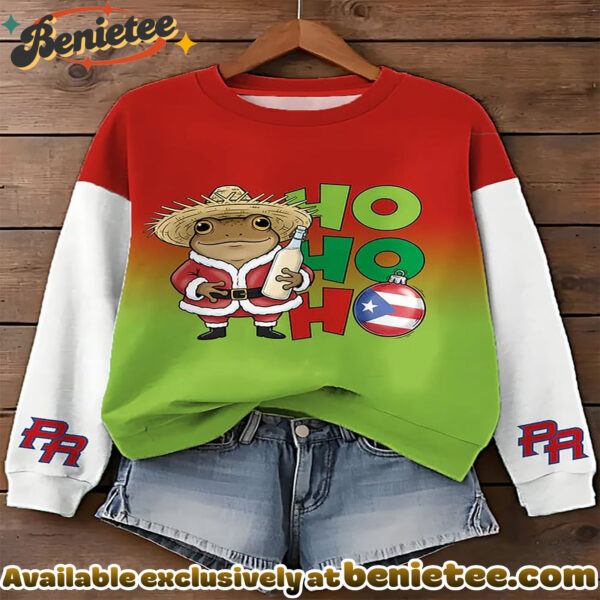 Puerto RIco Benito Bowl Ho HoPrinted Sweatshirt - Ver 3