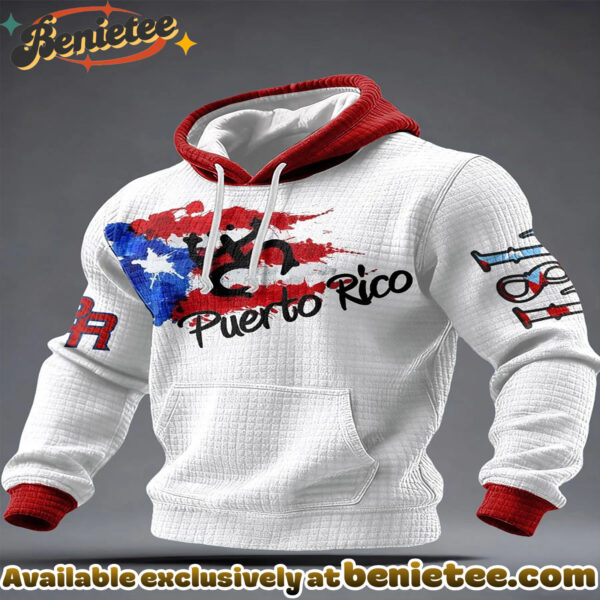 Puerto Rico Art Printed Hoodie - Ver 4