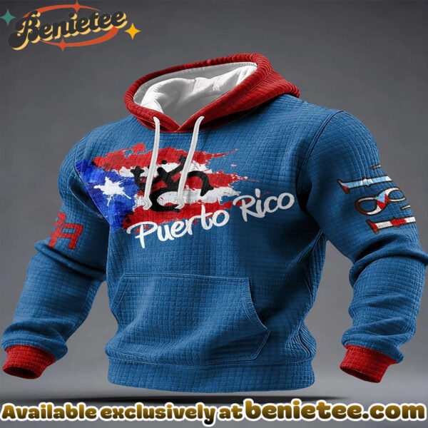 Puerto Rico Art Printed Hoodie - Ver 2