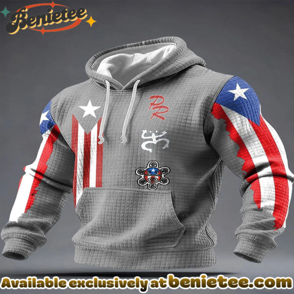 Puerto Rico Art Printed Hoodie - Ver 9