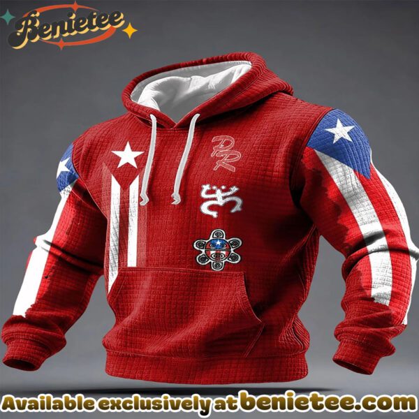 Puerto Rico Art Printed Hoodie - Ver 8
