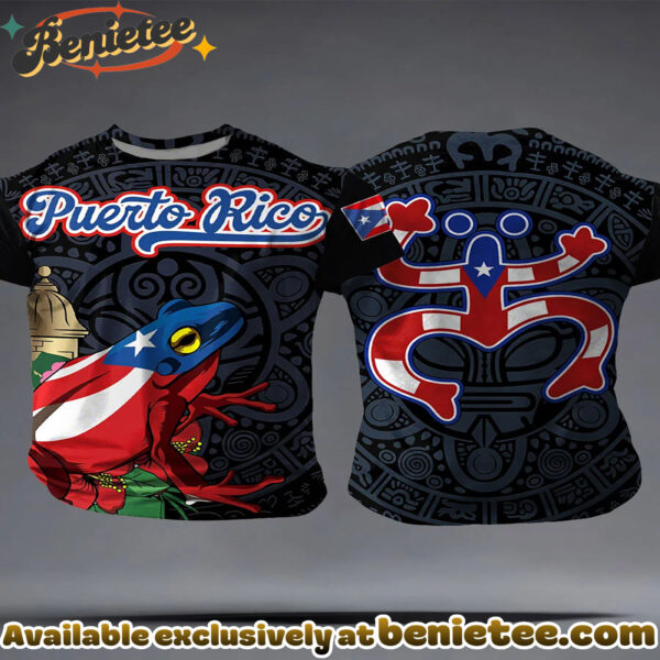 Puerto Rico Art Printed T-shirt - Ver 6