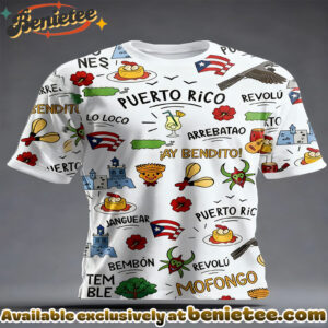 Puerto Rico Art Printed short sleeves t-shirt