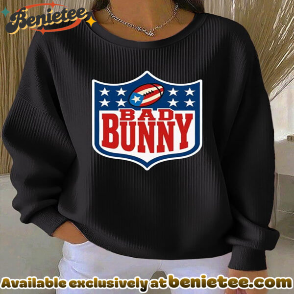 Puerto Rico Print Round Neck Sweatshirt - Ver 2