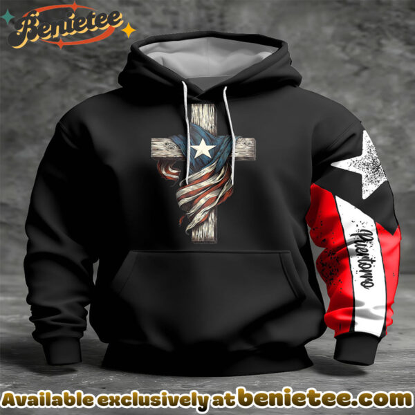 Puerto Rico Proud Art Printed Hoodie - Ver 2