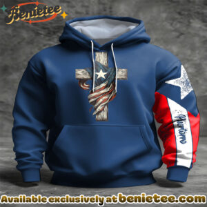 Puerto Rico Proud Art Printed Hoodie
