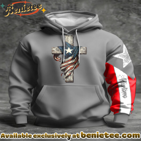 Puerto Rico Proud Art Printed Hoodie - Ver 3