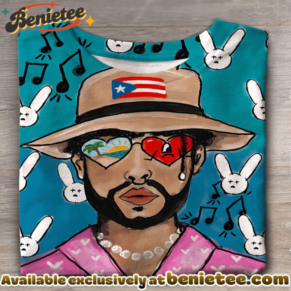 Puerto Rico Singer Benito Bowl Printed T-shirts