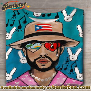 Puerto Rico Singer Benito Bowl Printed T-shirts