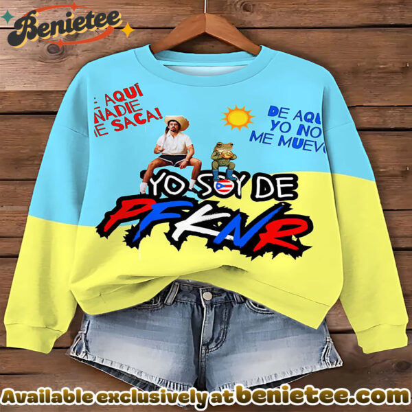 Puerto Rico Singer Booricua Decorate Printed Sweatshirt