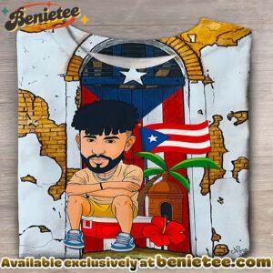 Puerto Rico Singer Printed Crew Neck T-shirts - Ver 5