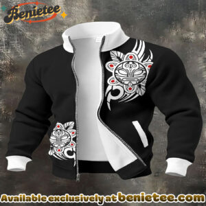 Puerto Rico Taino Art Printed Coat - Ver 2