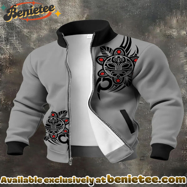 Puerto Rico Taino Art Printed Coat - Ver 3